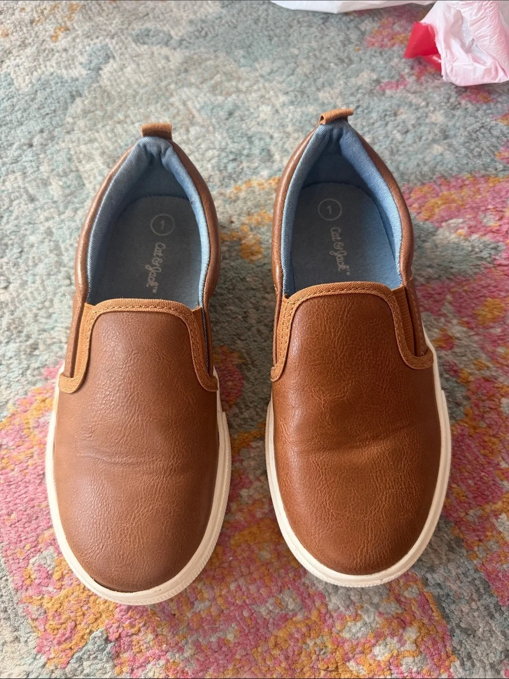 Cat & Jack Rune Slip On Boys Sneakers size 1